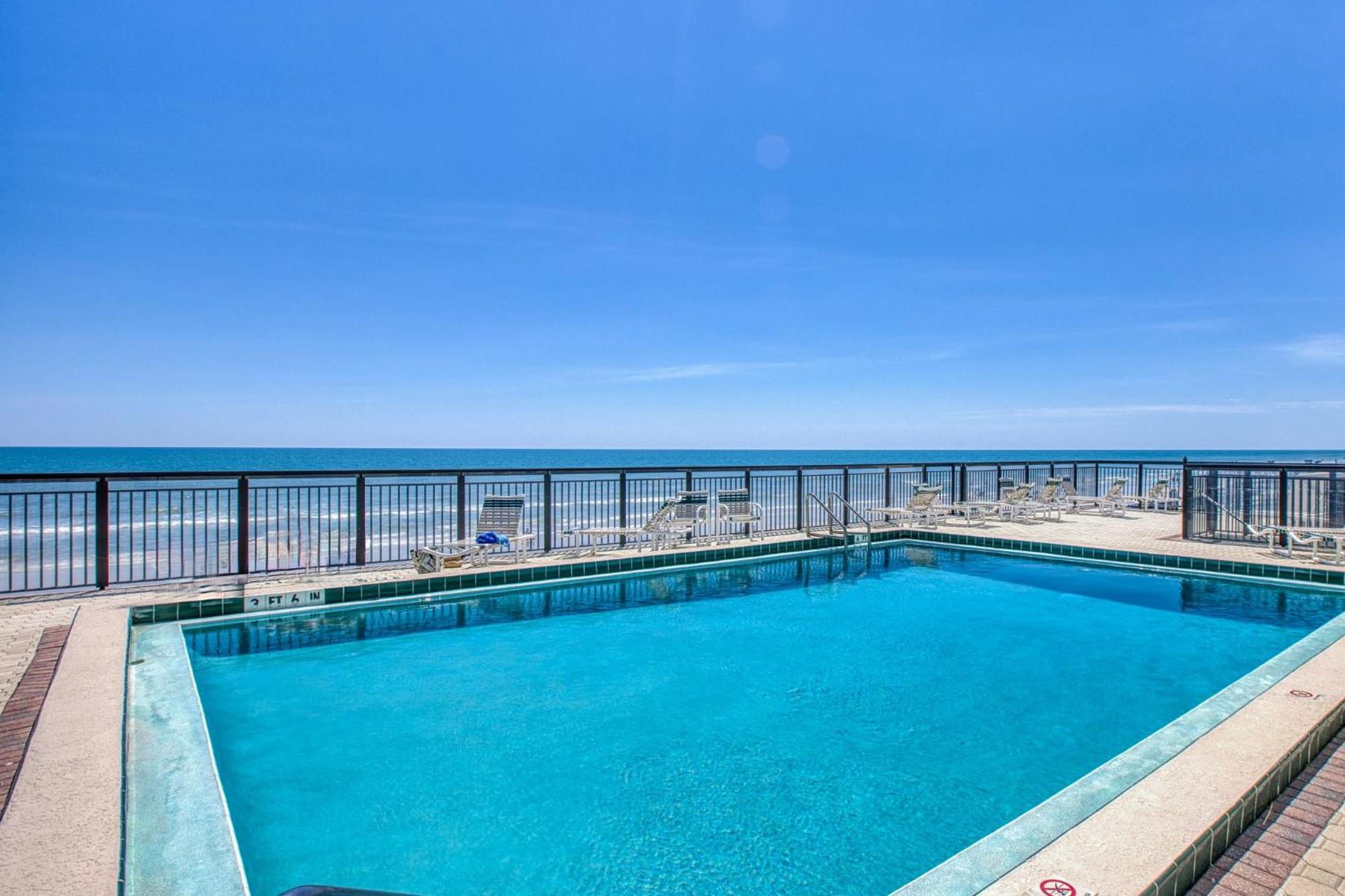 Ocean View With A Beachfront Pool At Ocean Trillium Condo ~ 403 New Smyrna Beach Exterior foto