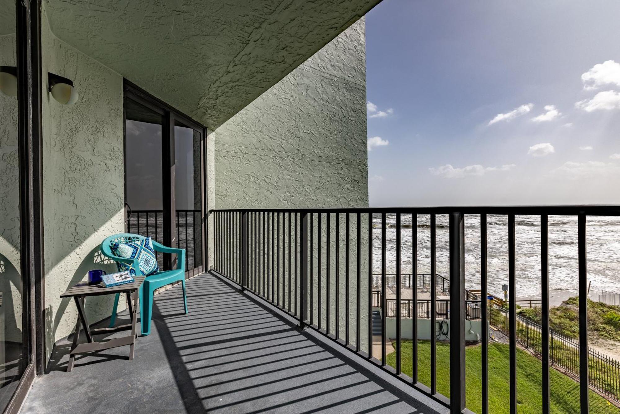 Ocean View With A Beachfront Pool At Ocean Trillium Condo ~ 403 New Smyrna Beach Exterior foto