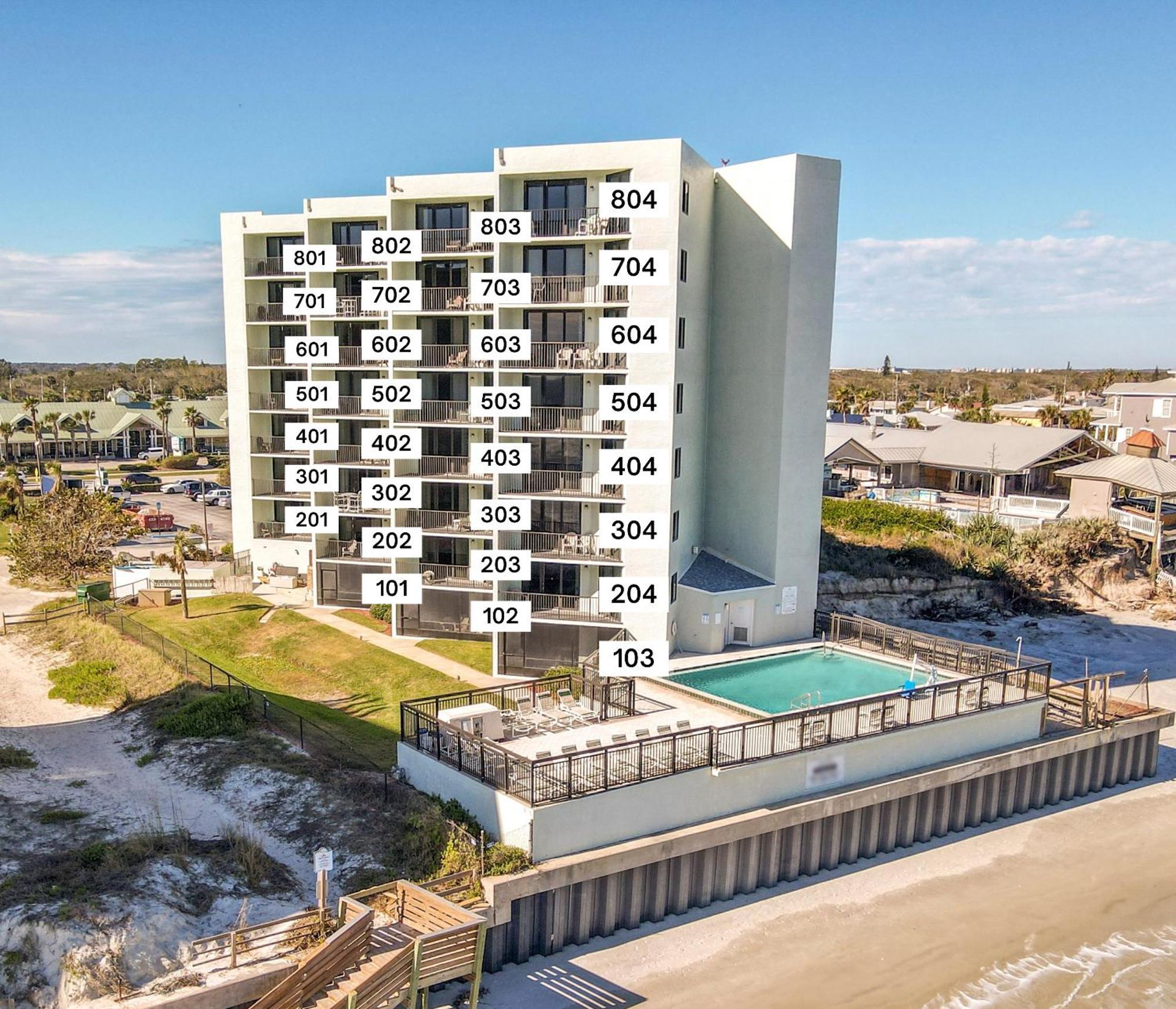 Ocean View With A Beachfront Pool At Ocean Trillium Condo ~ 403 New Smyrna Beach Exterior foto